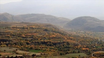 Erzincan'ın faziletkâr kesimlerinde sonbahar renkleri açıktan görüntülendi